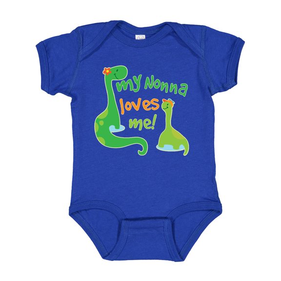Inktastic My Nonna Loves Me Grandson Boys Baby Bodysuit