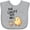 AC-Heather Grey, variant on Inktastic The Chicks Dig Me Easter Baby Chick with Basket and Eggs Boys or Girls Baby Bib
