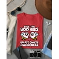 thumbnail image 5 of Save the Boo Bees Shirt Unisex, Breast Cancer Awareness Month, Cute Bee Shirt, Breast Cancer Support Tee, Pink Ribbon Shirt, 5 of 5