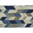 thumbnail image 4 of HomeRoots 2' X 3' Blue Ivory And Gray Wool Geometric Tufted Handmade Area Rug, 4 of 7