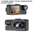 thumbnail image 1 of 3 in 1 Dual Lens HD 1080P Car DVR Dash Cam with Video Recorder & Car Black Box, 1 of 8