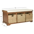 thumbnail image 4 of Safavieh LONAN WICKER STORAGE BENCH, 4 of 4