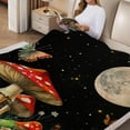 thumbnail image 2 of FCXZI Lightweight Flannel Blanket, Mushrooms Butterflies Full Moon, Soft Warm 50*60in, 2 of 7