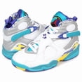 thumbnail image 2 of Ni-k-e Air Jordan 8 Retro Sneakers White High Top Basketball Trainers Women Size, 2 of 6