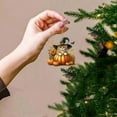 Christmas Tree Pendant Pumpkin Sunflower Maple Hanging Ornaments 2D