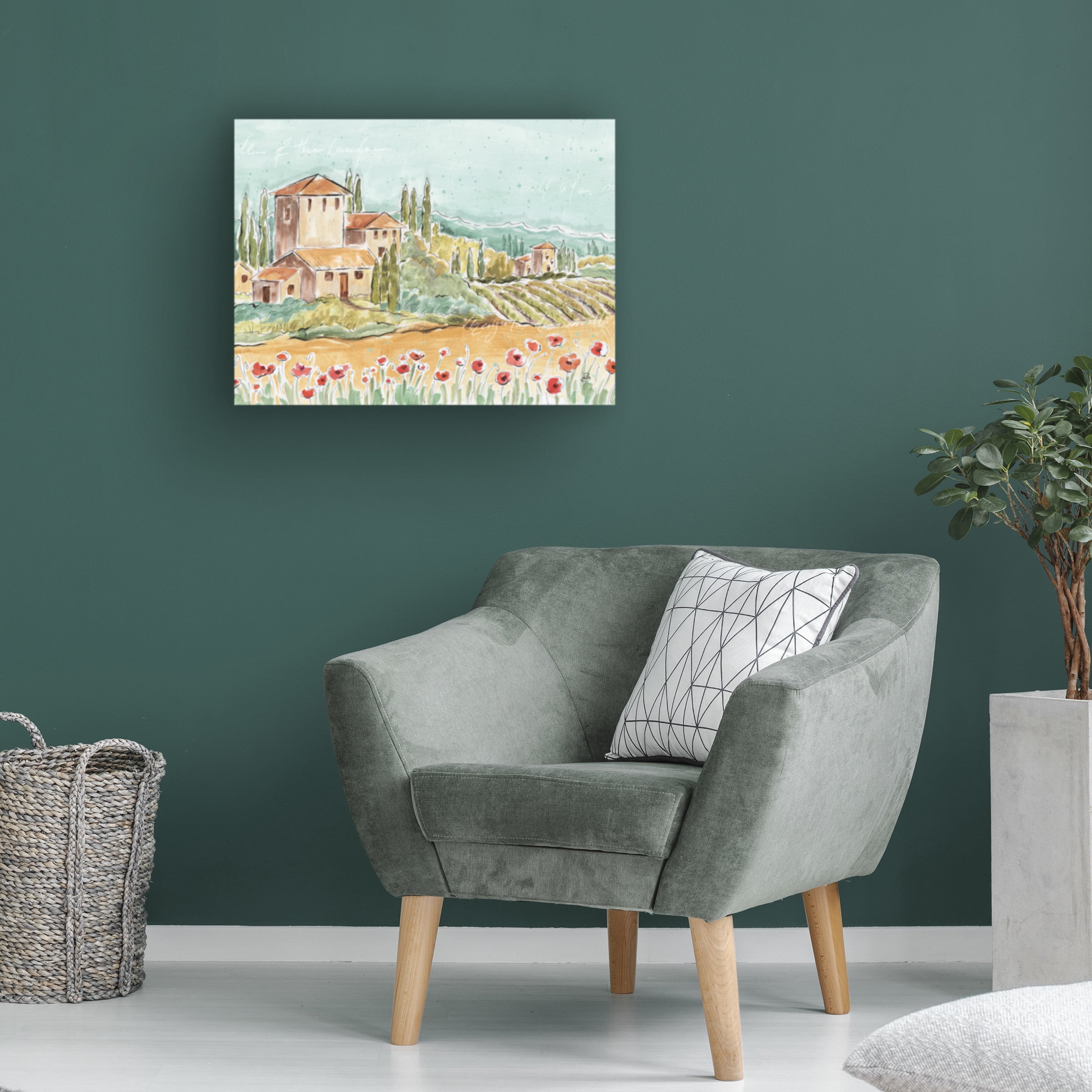 Daphne Brissonnet 'Tuscan Breeze I No Grapes' Canvas Art