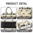 thumbnail image 4 of Large Capacity Tote Bag,Yellow Lemon Fruits White Pattern Handbag Fashion Luxury Tote Bag,15.7"x13"x 5.1" Inches,Laptop Compatible, 4 of 6