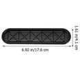 thumbnail image 2 of UPOUART Grille de Ventilation Ovale à Persiennes pour Évent de Sécheuse Réglable 6 Pcs en Plastique Noir pour Armoire, 2 of 8