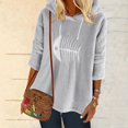 thumbnail image 2 of Sudaderas Con Capucha De Manga Larga De Espina De Pez De Felpa De Color Sólido Para Mujer (Gris) (Xl) Tmvgtek Mujer, 2 of 4