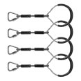 thumbnail image 2 of Colorful Swing Gymnastic Rings - 4 Pack Outdoor Backyard Play Sets & Playground Equipment For Ninja Course, 2 of 4