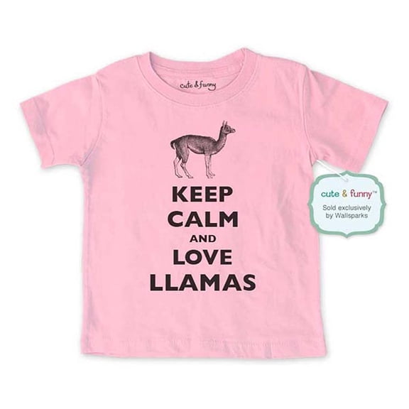Keep calm and love Llamas - wallsparks cute & funny Brand - Soft Infant & Toddler Shirt