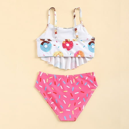 

Gubotare Girls Swimsuit Children S Cartoon Pattern Split Swimsuit Girls Swimsuit Set Two Piece Swimsuit Bikini 3 Piece Swimsuit A 4-5 Years