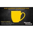 thumbnail image 2 of 10 Flourescent Bistro Mugs Set, 16 oz. - Ceramic, Coffee, Durable, C-handle - Yellow, 2 of 5