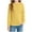 Yellow, variant on fatyb 5-14 Years Girls Pleated Shirts Casual Long Sleeve Tunic Tops Round Neck Kids Girls Dressy Blouses