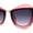 Red Smoke, variant on Womens Angry Eyebrow Line Exposed Lens Cat Eye Sunglasses Orange Brown