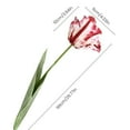 thumbnail image 5 of OIUR Artificial Tulip Realistic Faux Flower with Leaves No Maintenance Faux Tulip for Home Decor Wedding Party Table Centerpiece, 5 of 7