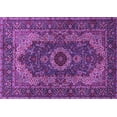 thumbnail image 1 of Ahgly Company Indoor Rectangle Medallion Purple Traditional Area Rugs, 5' x 7', 1 of 4