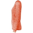 thumbnail image 4 of Holloway 2XL Ladies Electrify 2.0 Long Sleeve Tee Orange Heather 222724, 4 of 4
