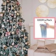thumbnail image 4 of Monstrate Carámbanos de guirnalda con flecos de aluminio brillante para decoración festiva del hogar, como todas las luces blancas Kits de decoración para fiestas Plata-3000 piezas, 4 of 6