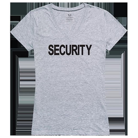 Rapid Dominance  Security Graphic V-Neck T-Shirts, Heather Grey - 2XL