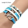 thumbnail image 6 of Bracelet Multiple Layer Anti-allergic Fashion Accessories Handmade Fashion Big Love Heart Pendant Braided Bracelet for Daily Wear, 6 of 8
