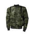 thumbnail image 4 of Ma Croix Mens Padded Parachute Bomber Lightweight Skinny Fit Casual Jacket, 4 of 6