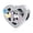 Number 15, variant on Number Heart Charms for Charm Bracelets & Necklaces 925 Sterling Silver Heart Bead Charms Women Gift Holiday Gifts