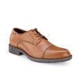 thumbnail image 3 of Shoes for Crews Senator, Men's Soft Toe Uniform Dress and Work Shoes, Slip Resistant, Water Resistant, Brown, Size 7, 3 of 5