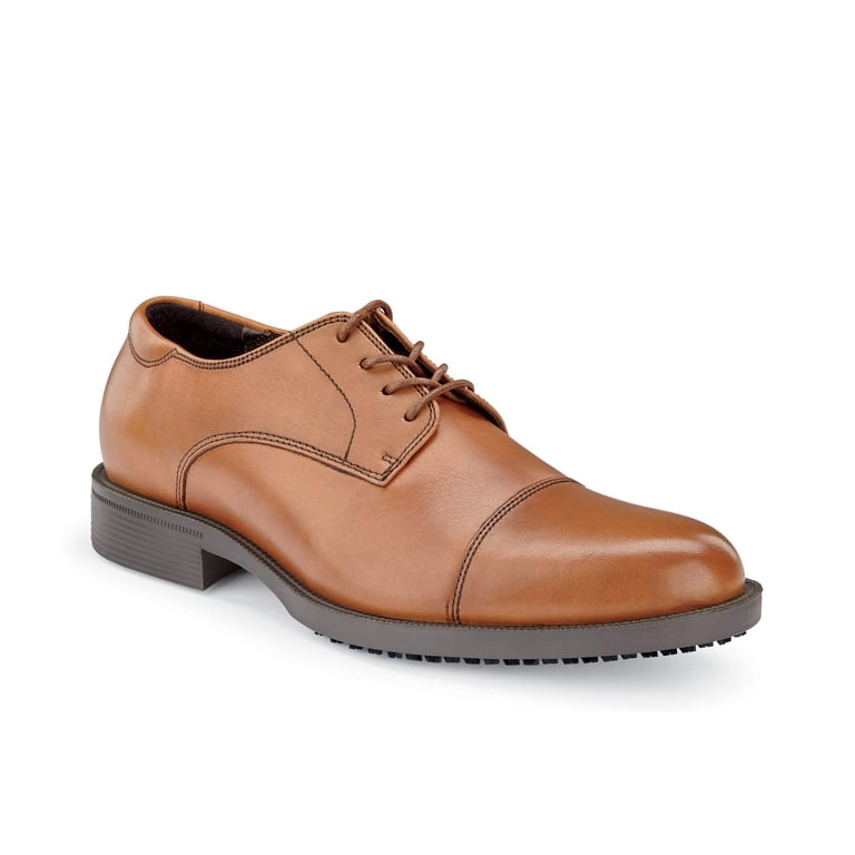 Shoes For Crews Men\'s Brown Leather Oxfords Valet - Brown Men main image 4