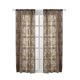 thumbnail image 1 of Toystoory Flor de peonía tul puerta dormitorio ventana cortina Panel cortina bufanda transparente cenefas Decoración del hogar café 100*250cm, 1 of 1