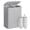 Dove Gray, variant on SONGMICS Laundry Basket with Lid, 42.2 Gallons, 2-Compartment Laundry Hamper with Handle, Removable Liner, Easy Assembly, 22 x 15.7 x 27.5 Inches, Dove Gray