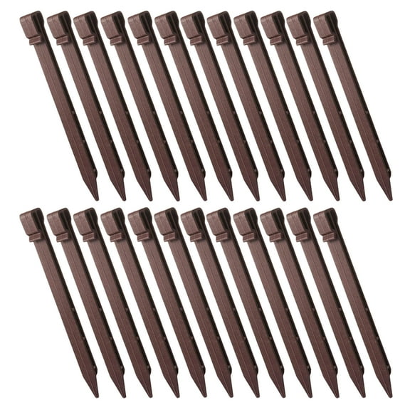 Plastic ground stakes 30Pcs Plastic Ground Stakes Garden Landscape Edging Stakes for Edging Terrace Board