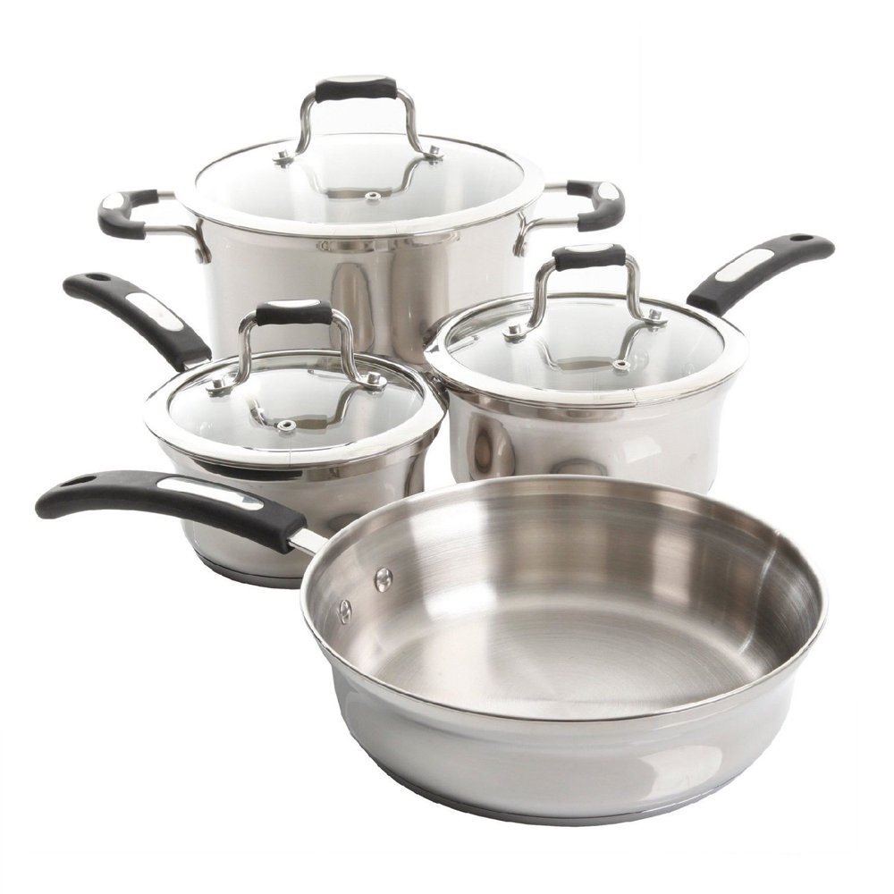 Oster Silverstrom 7 Pc. Stainless Steel Cookware Set