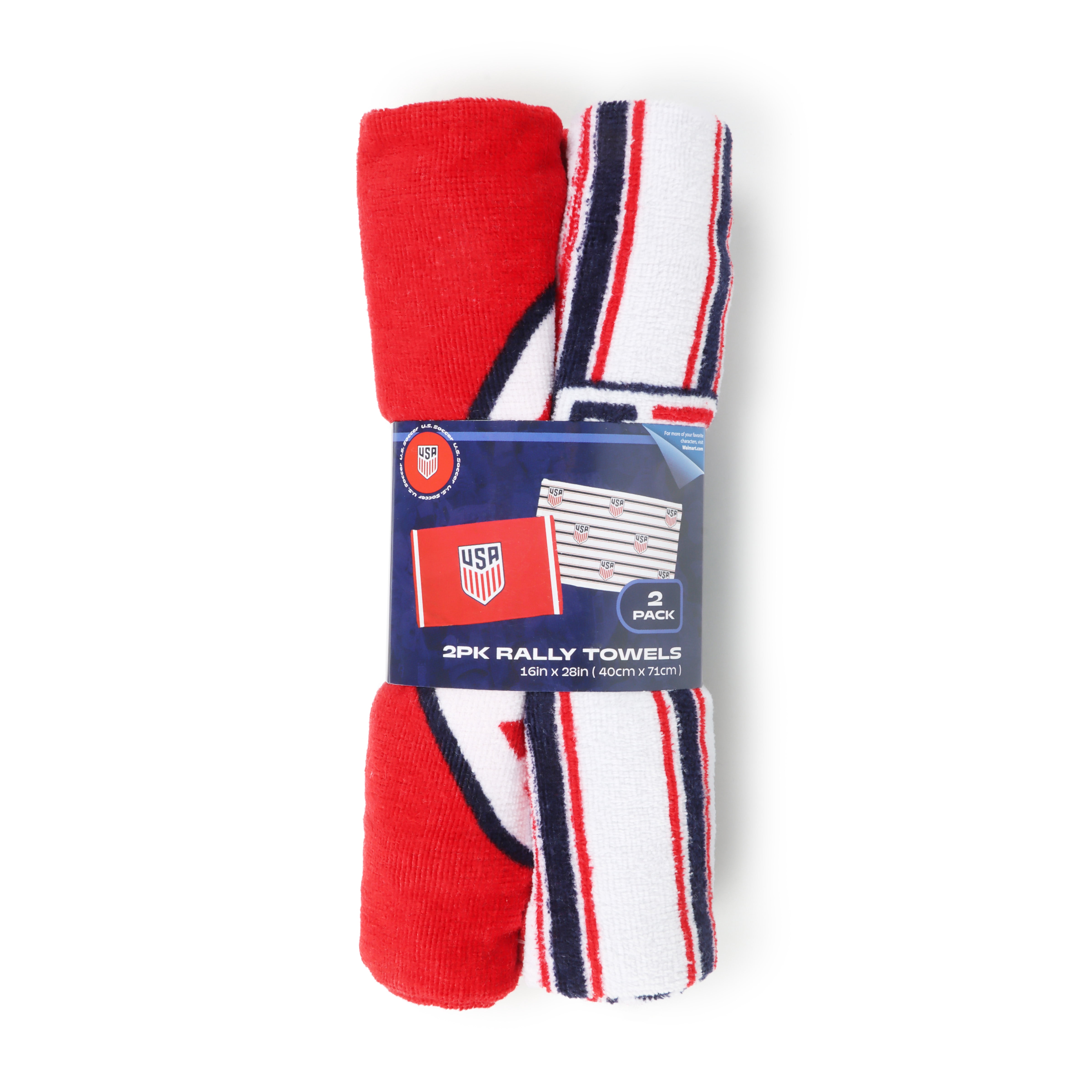 USA Rally Towel 2pk Red and White, World Cup Stadium Fan Gear, 16" x 28"