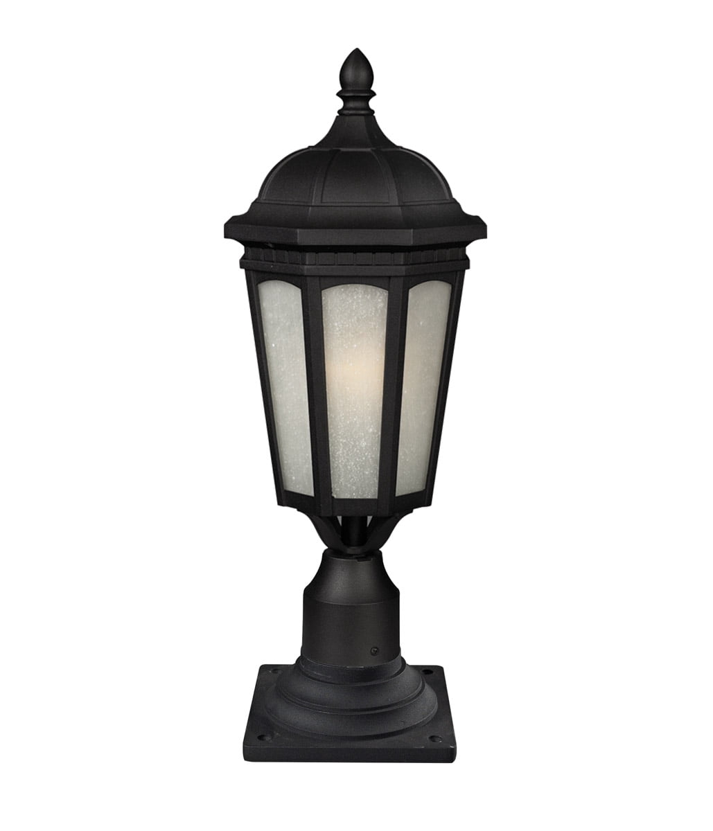 Outdoor Post 1 Light With Black Finish Aluminum Medium Base Bulb 10