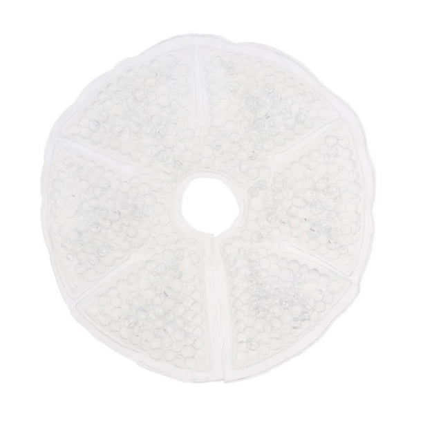 Almohadillas de gel para terapia mamaria, compresas de hielo para mamas, almohadillas de lactancia para uso en frío o calor Claro