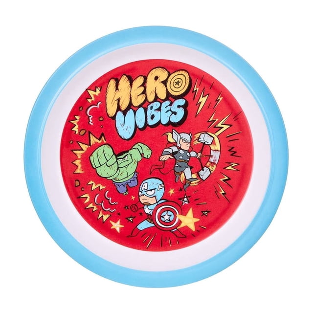Plato Disney Avengers Redondo de Melamina para Alimentos