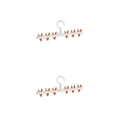 thumbnail image 3 of Monstrate Percha para ropa, abrigo de secado de 360 ​​grados, pinzas de gancho colgantes a prueba de viento, organizador de armario para Hotel y hogar Blanco Naranja 2piezas Monstrate CBP485782, 3 of 6