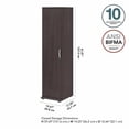 thumbnail image 3 of Pemberly Row Armoire de Rangement Étroite pour Garage 16l x 17p x 62H en Gris Orage, 3 of 11