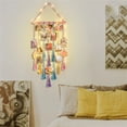 thumbnail image 4 of Hanging Photo Display Wall Decor,Pictures Cards Holder Art Hanger for Birthday Party,Room,Bedroom,Dorm Decor,Picture Frames Collage with Light and 20 Clip,Teenage Teen Girl Gifts,Multi-color, 4 of 7