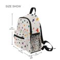 thumbnail image 3 of FORMRS School Backpack with Front Zippered Pocket 12" Student Travel Daypack, Beige Stars, 3 of 6