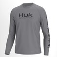 thumbnail image 1 of HUK Pursuit - Camiseta de Pesca estándar de Manga Larga ventilada para Hombre, 30 UPF (UPF), búho Nocturno, Talla XL, 1 of 3