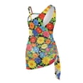 thumbnail image 5 of POLERO Cute Cartoon Dachshund Floral One-Piece Swimsuit with Mesh Cover Up - Quick Dry, Adjustable Straps for Teen Girls Beach & Pool Days, 5 of 10