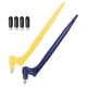thumbnail image 1 of Cortador de pluma rotativo de 360 grados Uxcell, herramienta de corte de manualidades de 2 piezas con cabeza de cortador, amarillo, azul, 1 of 5