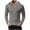 Gray, variant on YLSDY Fashion Mens Waffle Shirts Hoodies Slim Fit Long Sleeve V Neck Golf Henley Shirts Hooded Solid Retro Spring Fall Trendy Tops Black L