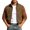 Brown, variant on Men's Stand Collar Patchwork Waffle Weave Jackets Vintage Motorcycle Baseball Jacket Casual Cropped Work Outerwear with Pockets
