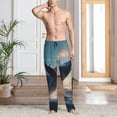thumbnail image 4 of Salouo Dancing Whale Print Pajama Pants for Men, Lounge Pants Elastic Waistband Casual Men's sleepwear Loungewear Sleep Pajama Pant -Large, 4 of 7