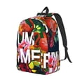 thumbnail image 2 of Daiia Summer Birds and Flowers Vintage Canvas Backpack for Men and Women ,Hiking Backpack,Travel Laptop Bag for School,Large Capacity Backpack, 2 of 8