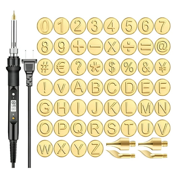 BESTSKY 28 Pieces Wood Burning Tip Walnut Hollow Wood Burning Letters Wood Burning Kit for Beginners