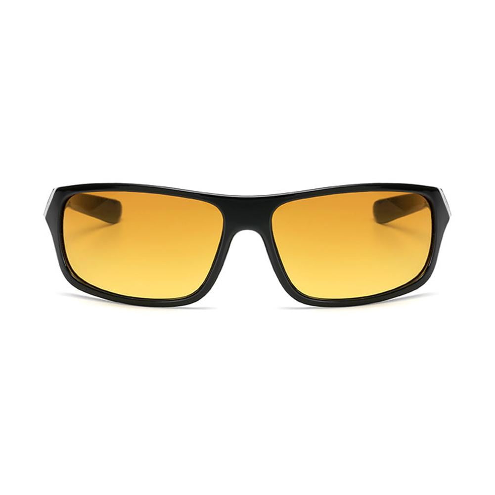 HD Night Driving Glasses Polarized Yellow Lens Anti Tinted Glare Vision UK G5V4
